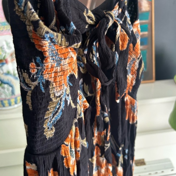 Patrons of Peace Black and Orange Floral Jumpsuit M - Picture 15 of 16